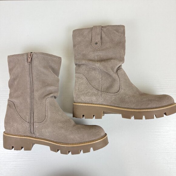 Like New White Moutain Suede Glean Lug Sole Mid Calf Boots - Picture 6 of 11